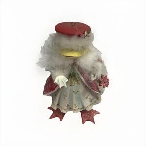 DEPT. 56 CHRISTMAS KRINKLES GIRL FROG ORNAMENT Holiday Gown Brewster
